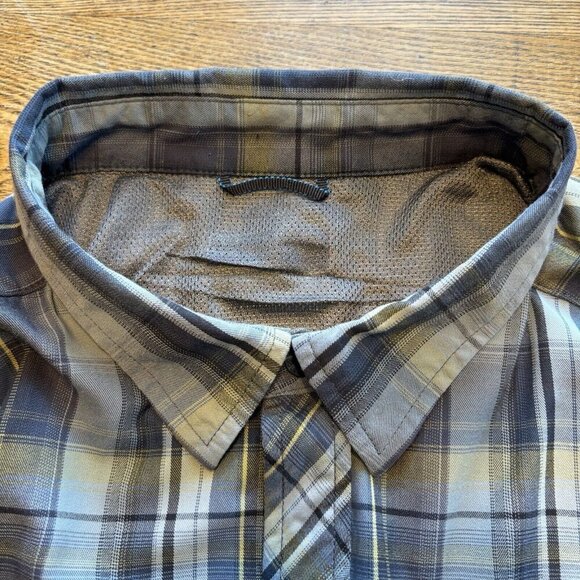 Columbia Long Sleeve Shirt Mens XL Plaid Supplex Nylon Outdoor Fishing Vented - Picture 7 of 14